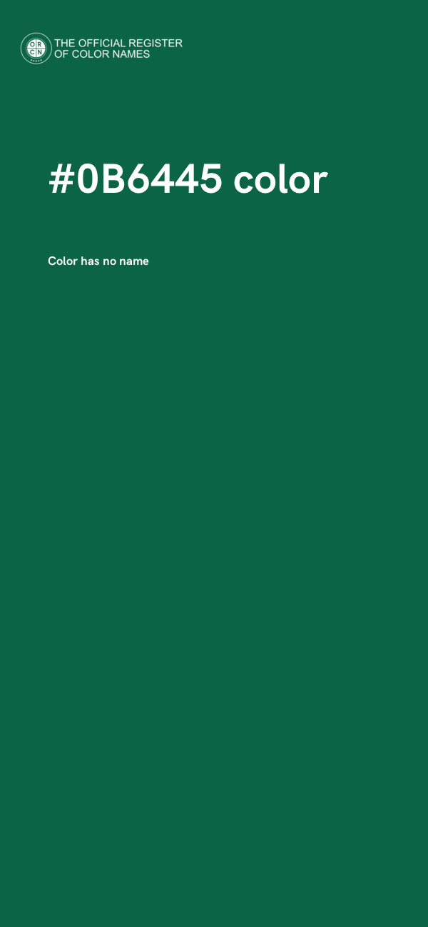 #0B6445 color image
