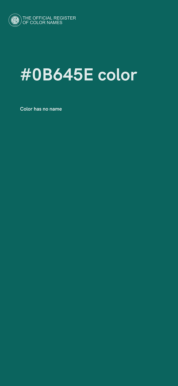 #0B645E color image