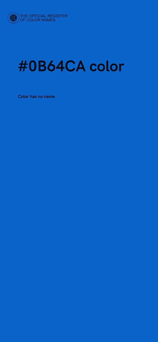 #0B64CA color image