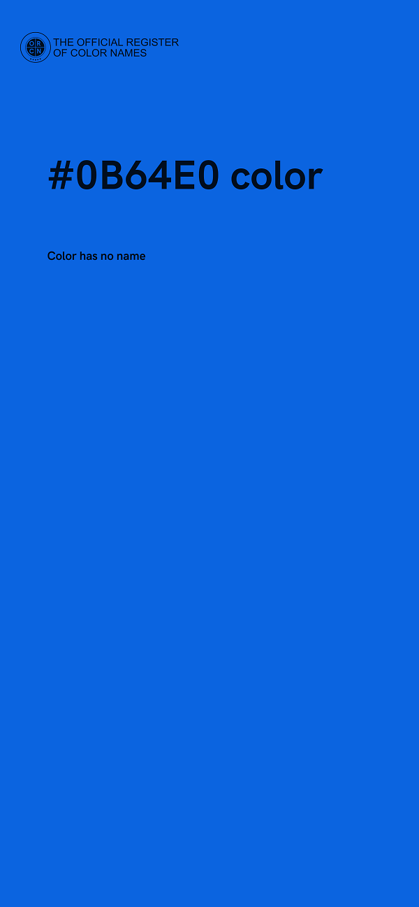 #0B64E0 color image