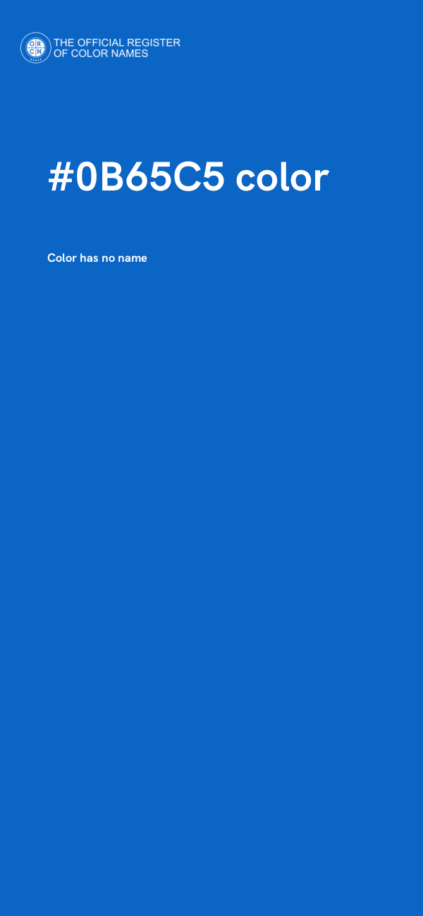 #0B65C5 color image