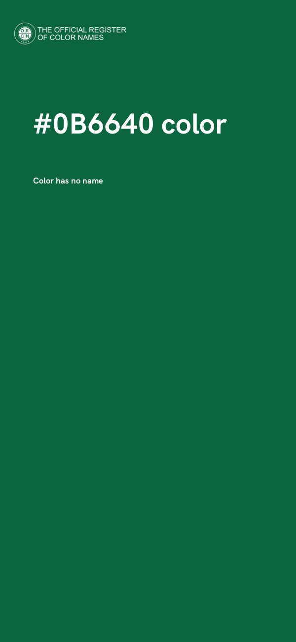 #0B6640 color image