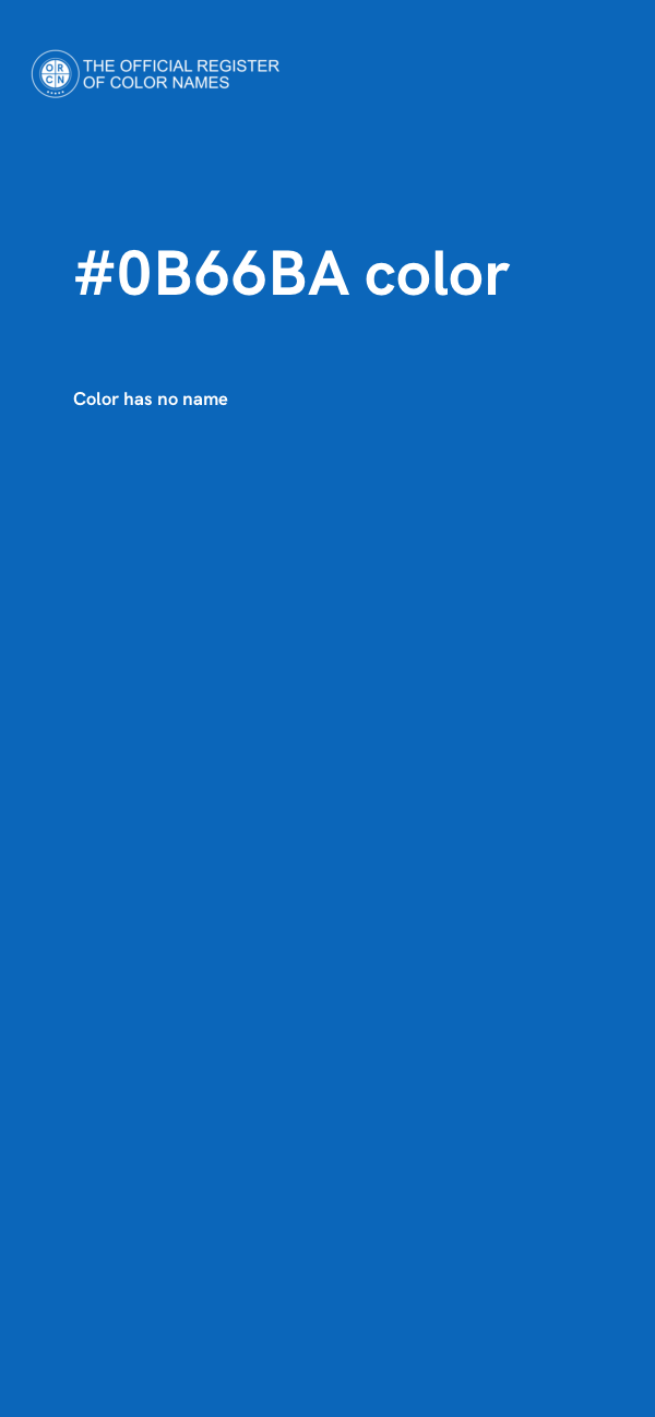 #0B66BA color image