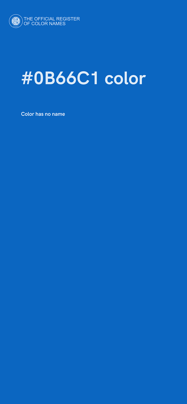 #0B66C1 color image