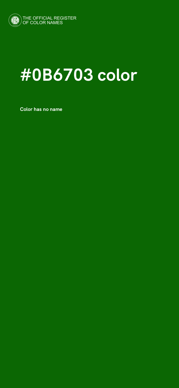 #0B6703 color image