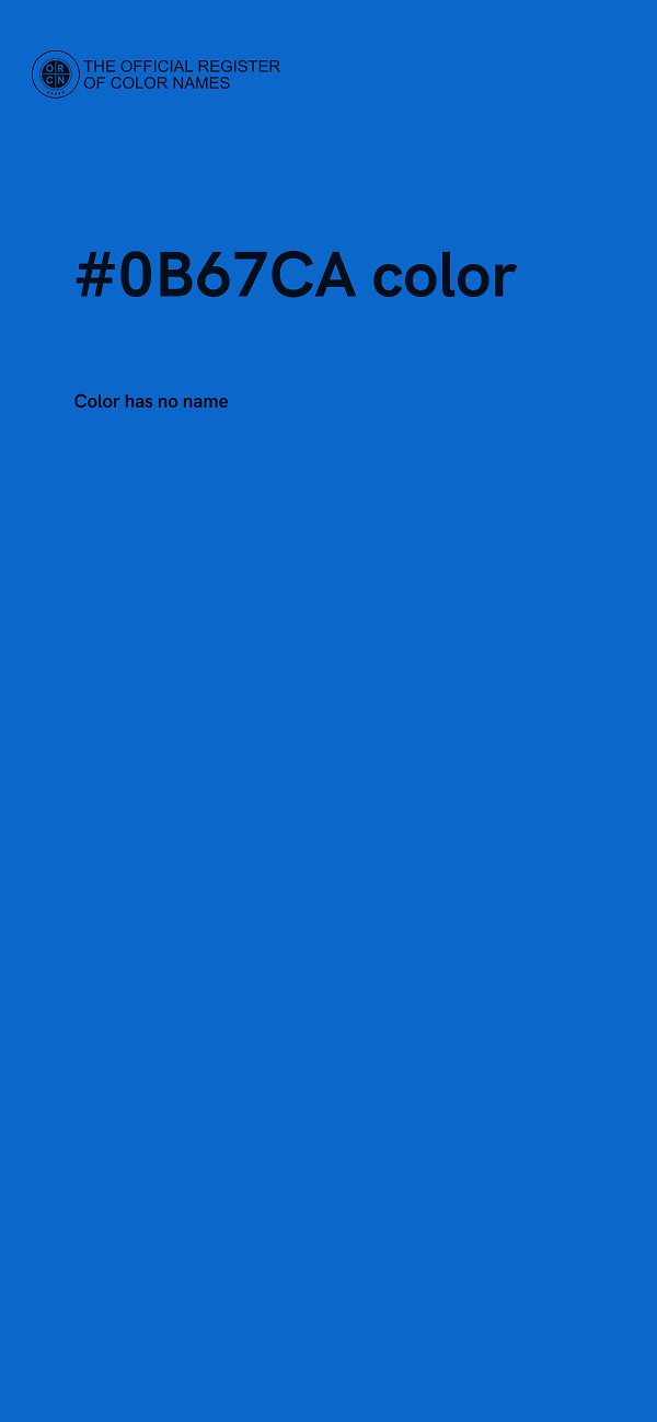#0B67CA color image