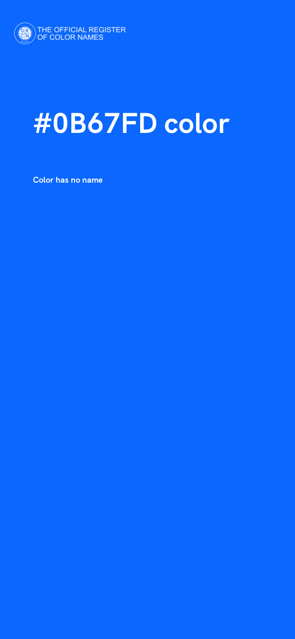 #0B67FD color image