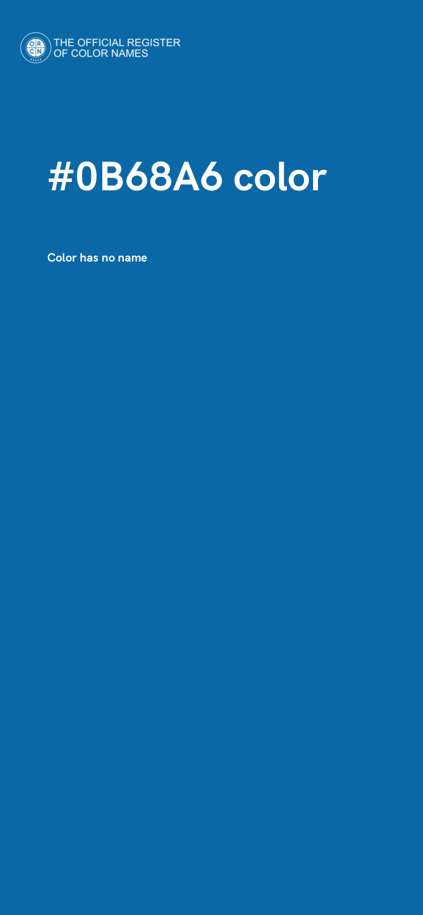 #0B68A6 color image