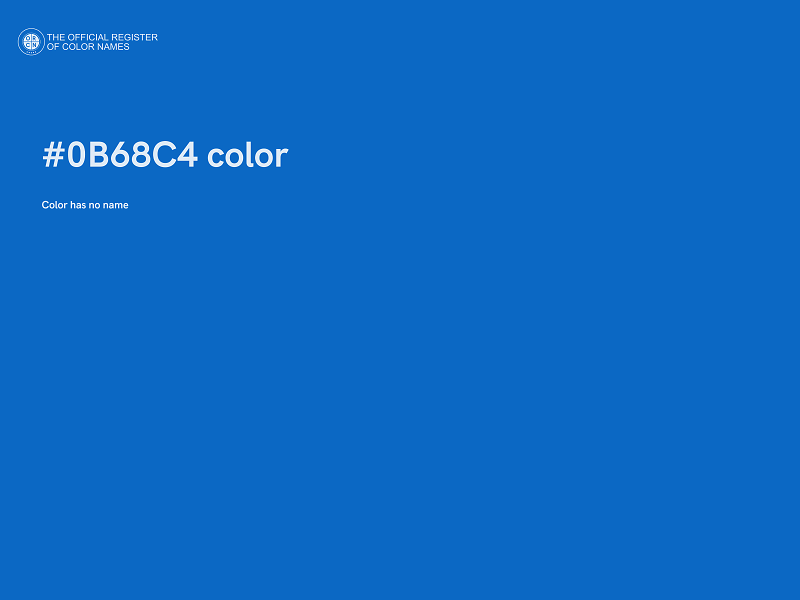 #0B68C4 color image