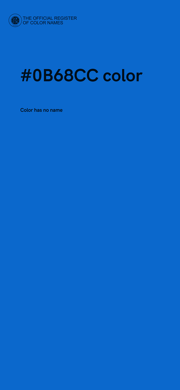 #0B68CC color image