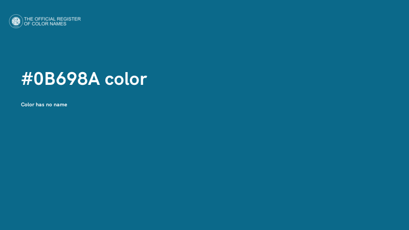 #0B698A color image