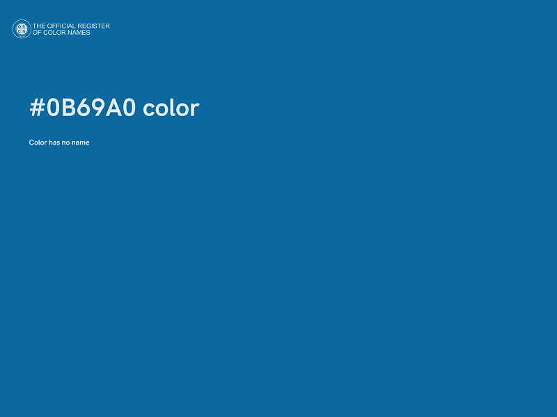 #0B69A0 color image