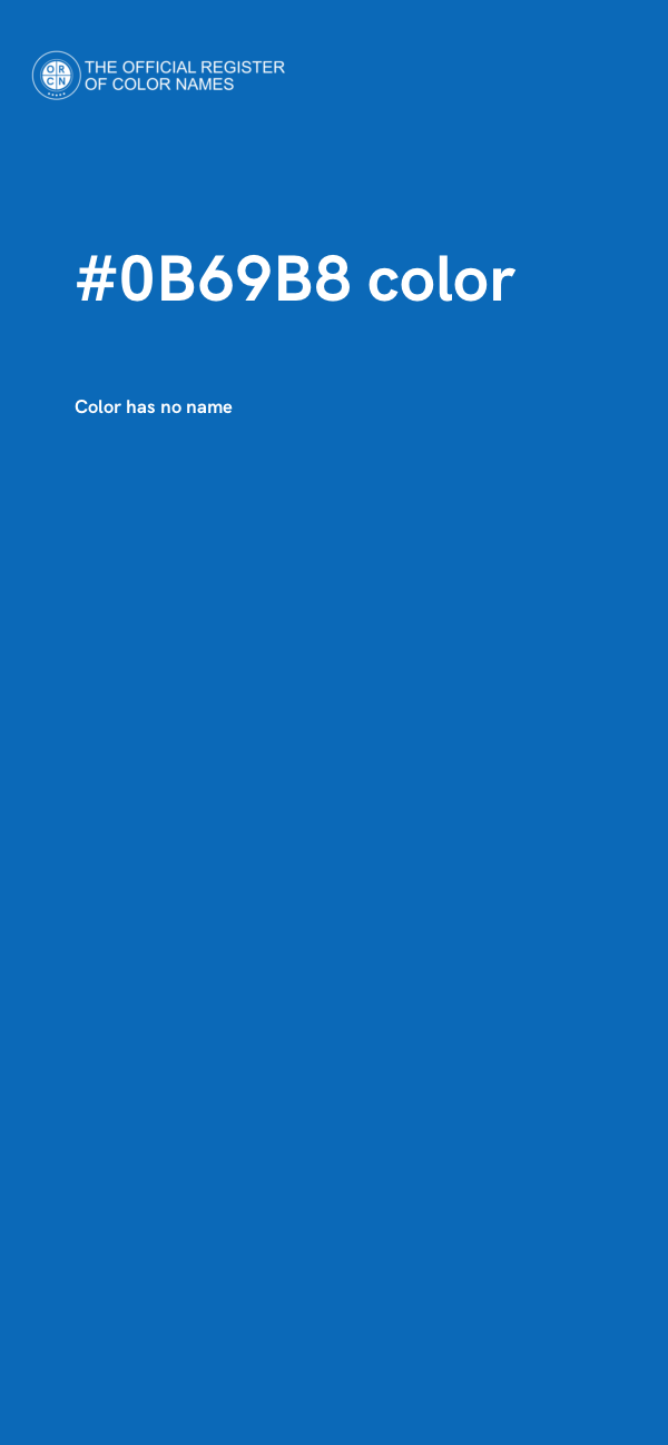 #0B69B8 color image