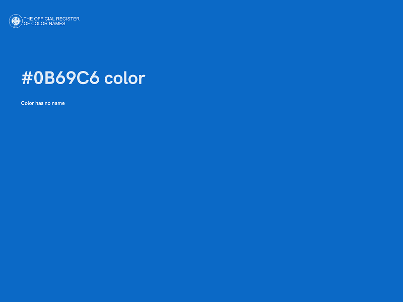 #0B69C6 color image