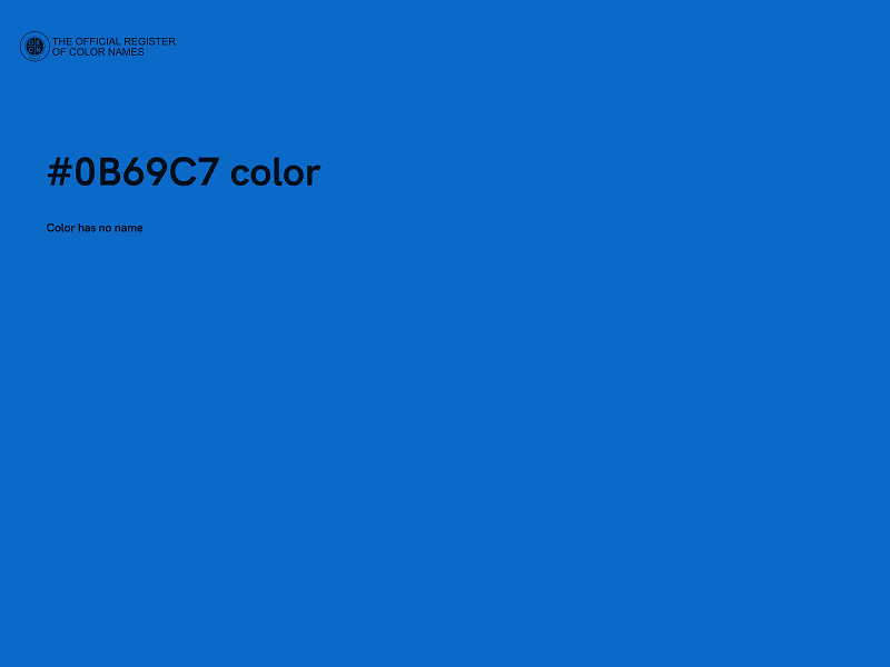 #0B69C7 color image