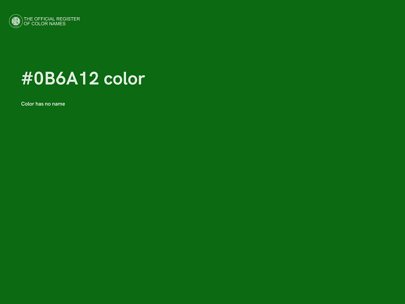 #0B6A12 color image