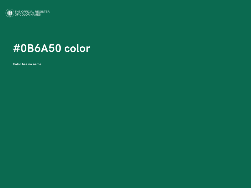 #0B6A50 color image