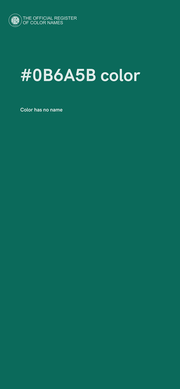 #0B6A5B color image
