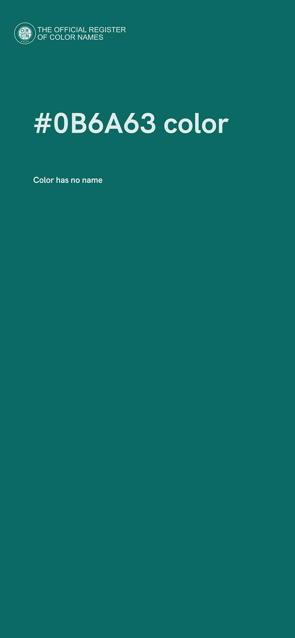 #0B6A63 color image