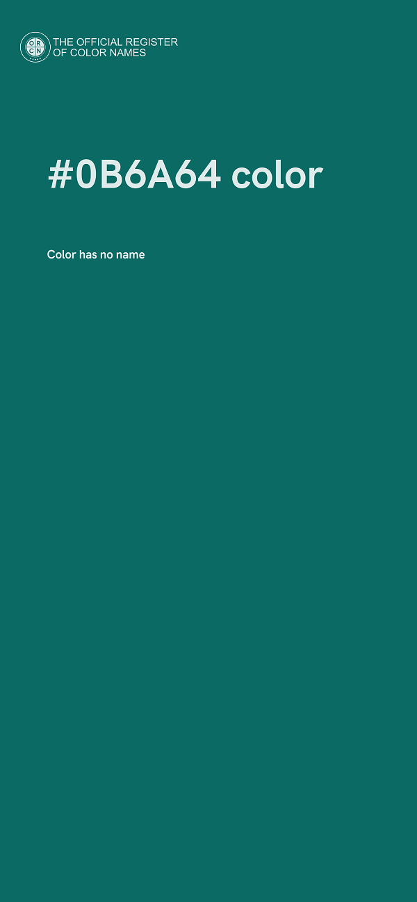 #0B6A64 color image