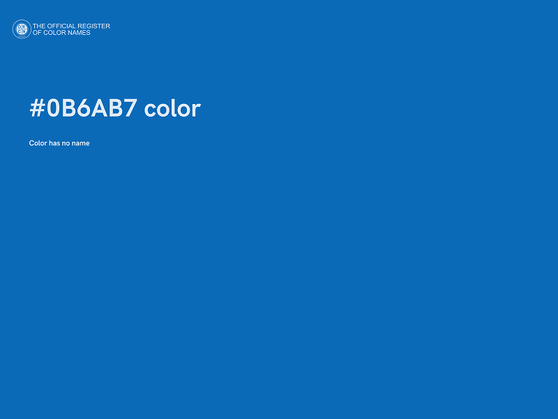 #0B6AB7 color image