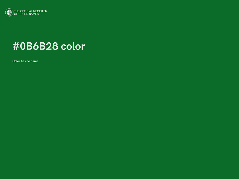 #0B6B28 color image