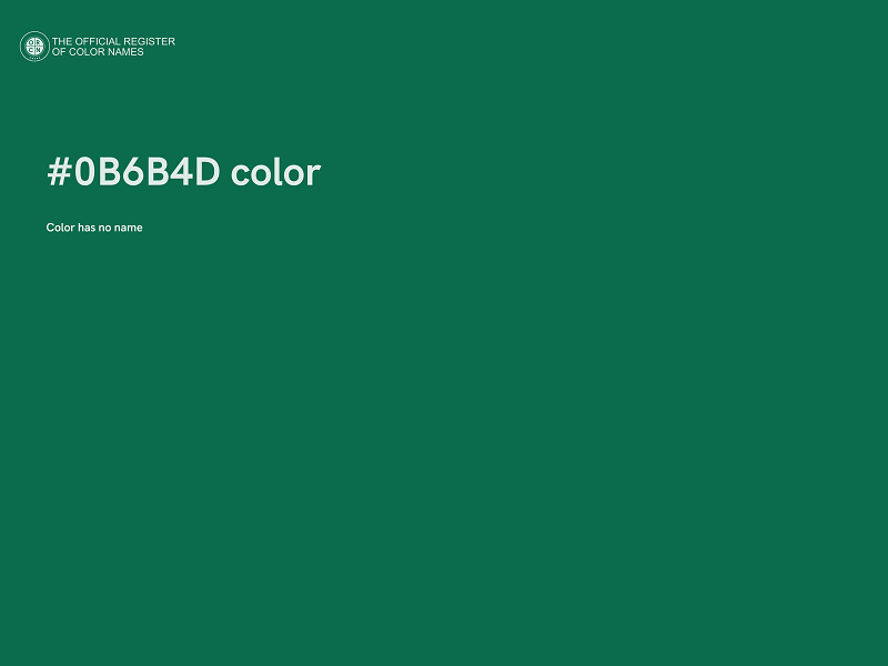 #0B6B4D color image