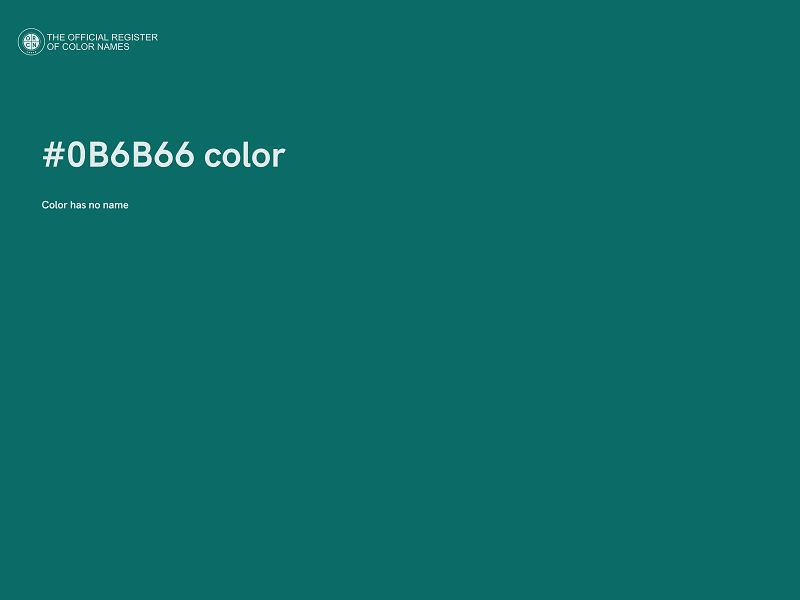 #0B6B66 color image