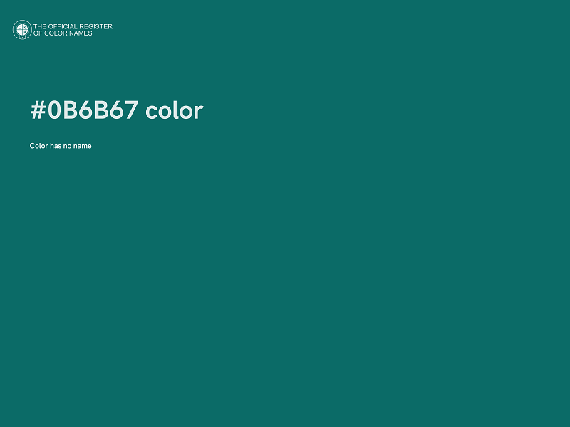 #0B6B67 color image