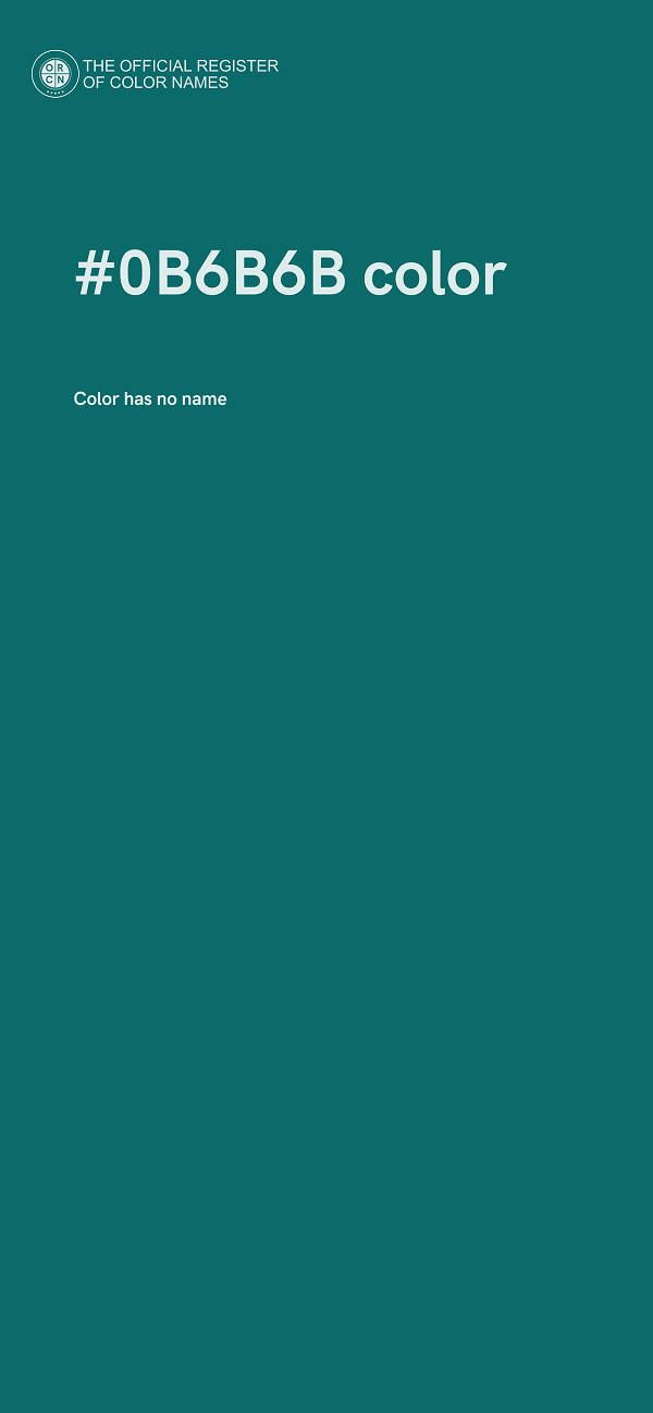 #0B6B6B color image