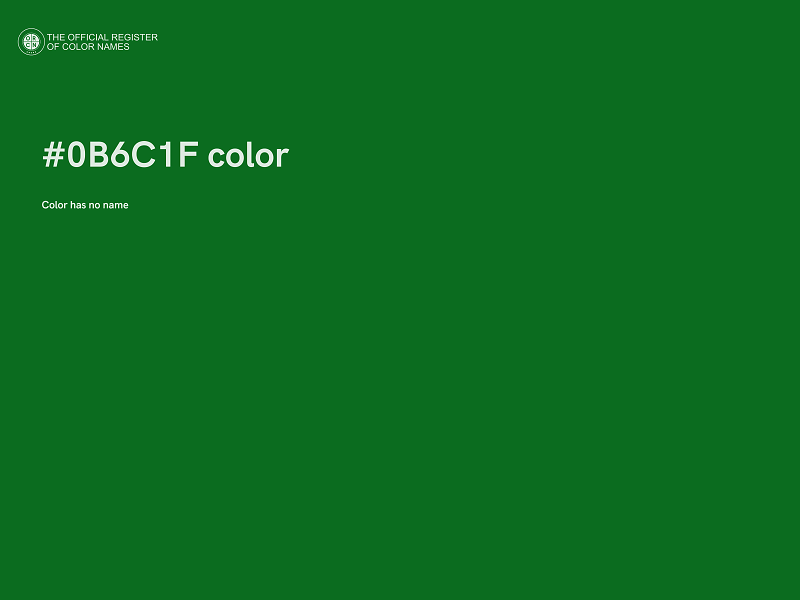 #0B6C1F color image