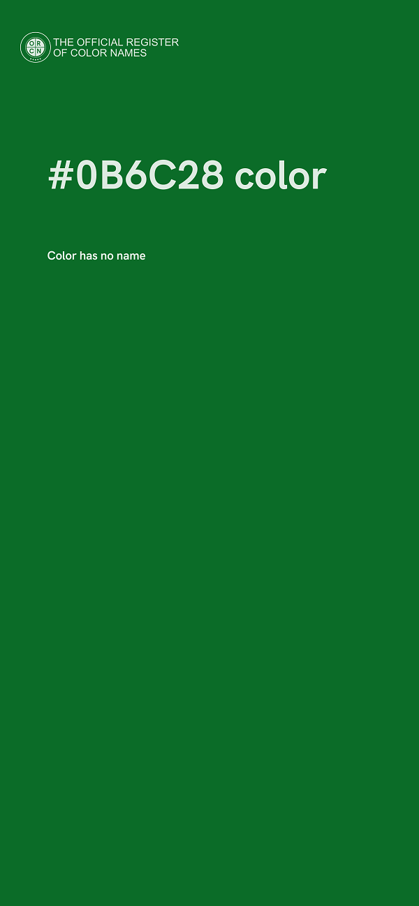 #0B6C28 color image