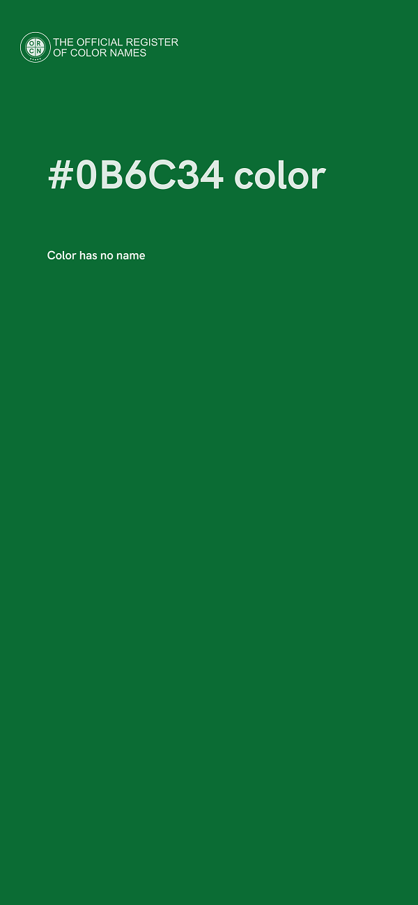 #0B6C34 color image