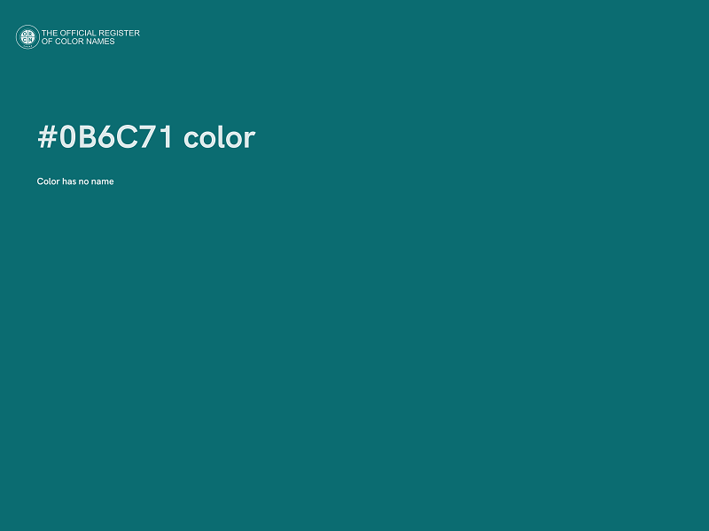 #0B6C71 color image