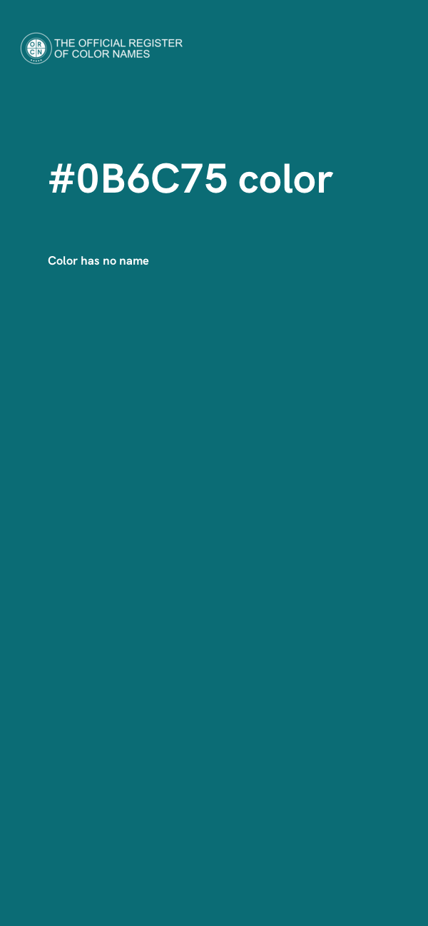 #0B6C75 color image