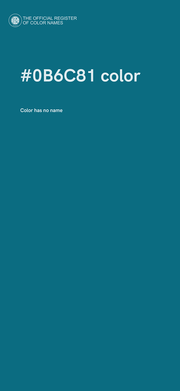 #0B6C81 color image