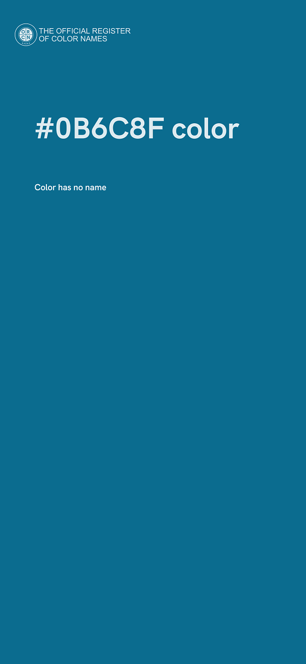 #0B6C8F color image