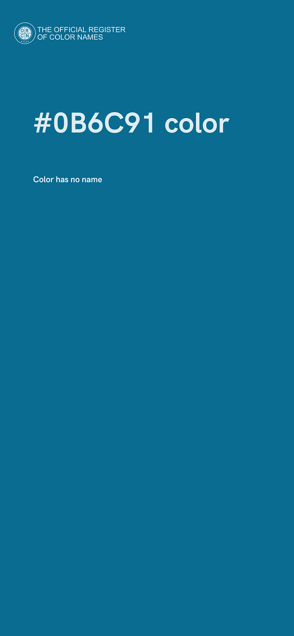 #0B6C91 color image