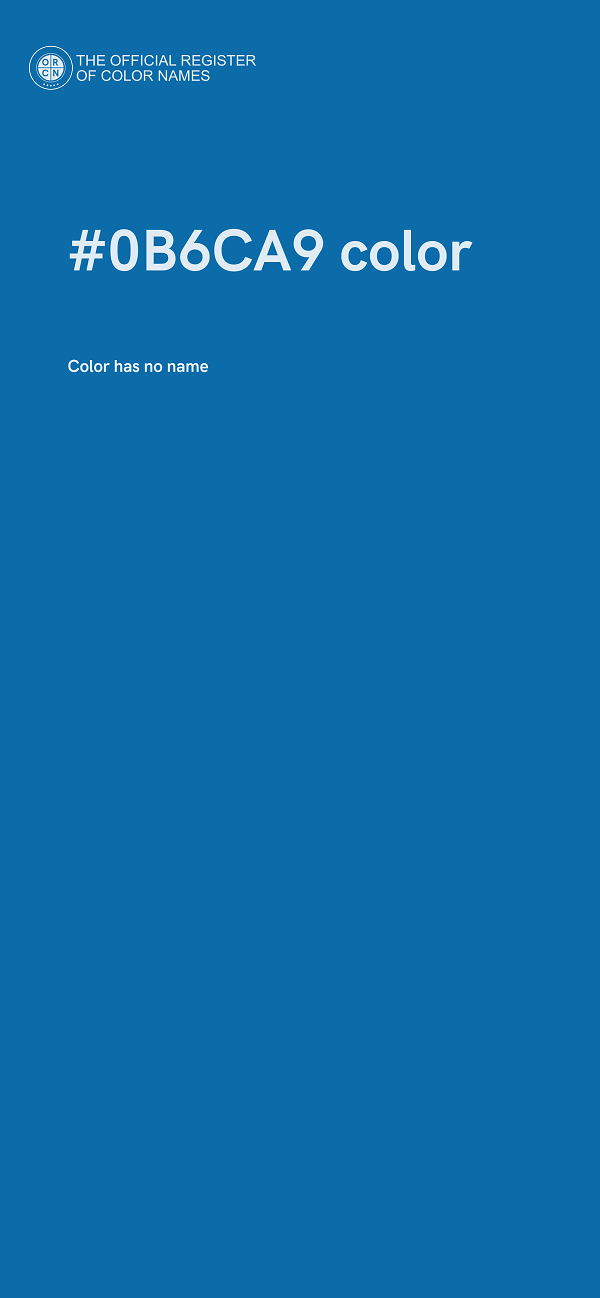 #0B6CA9 color image