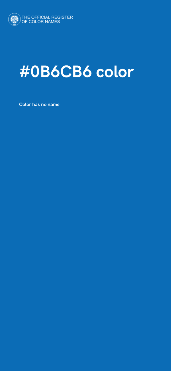 #0B6CB6 color image