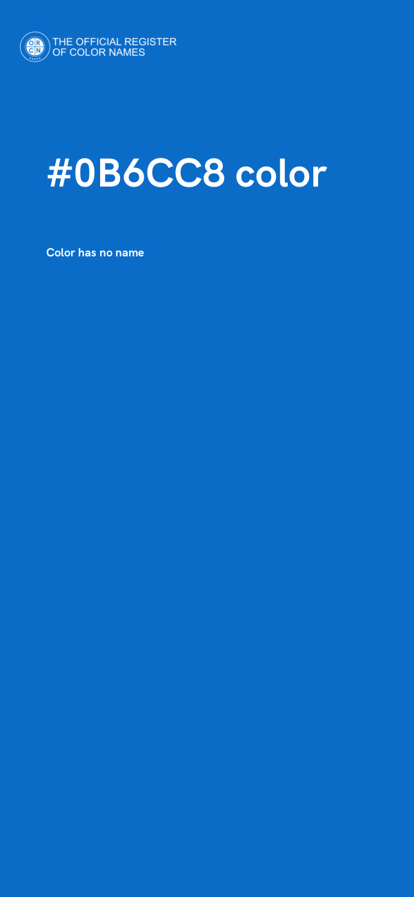 #0B6CC8 color image