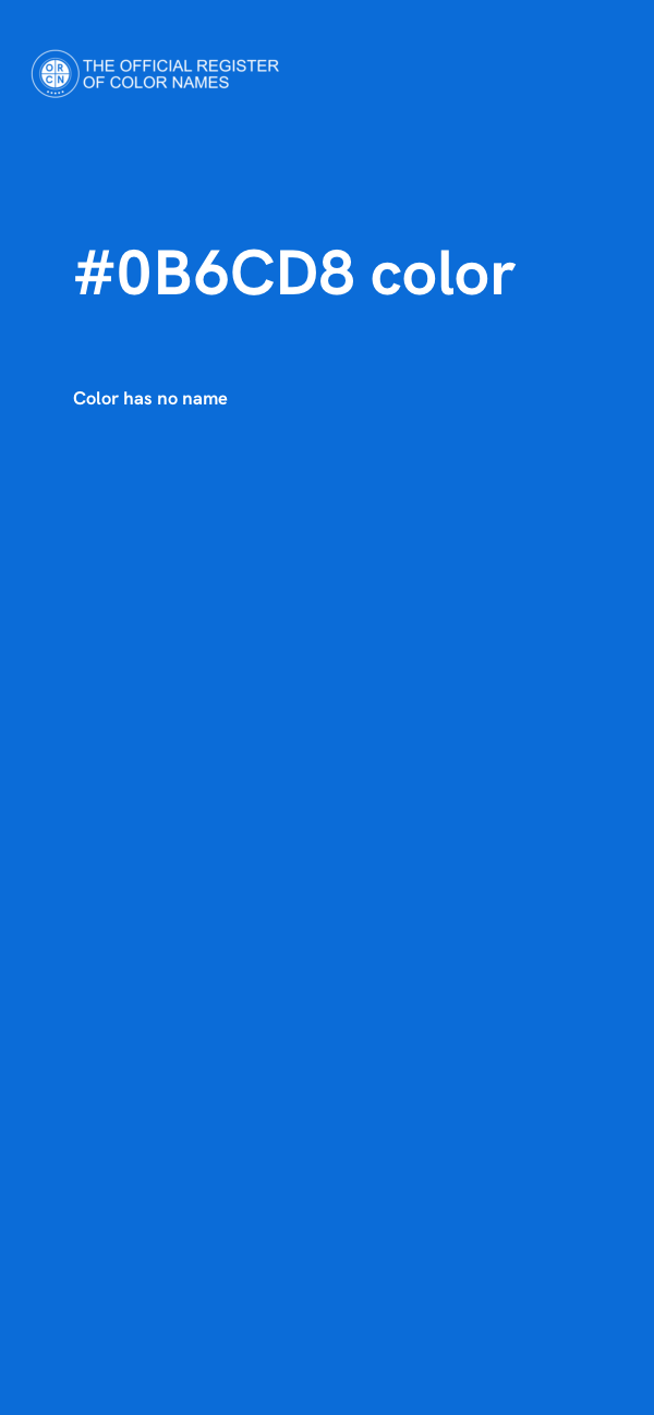 #0B6CD8 color image
