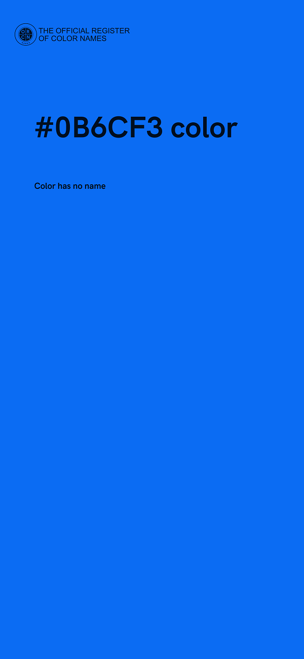 #0B6CF3 color image