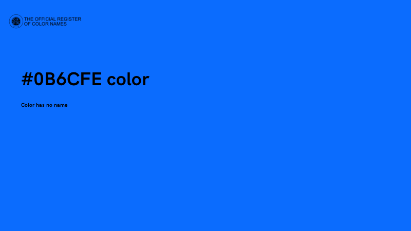 #0B6CFE color image