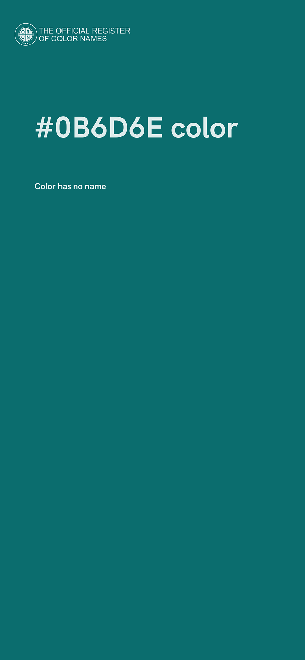 #0B6D6E color image