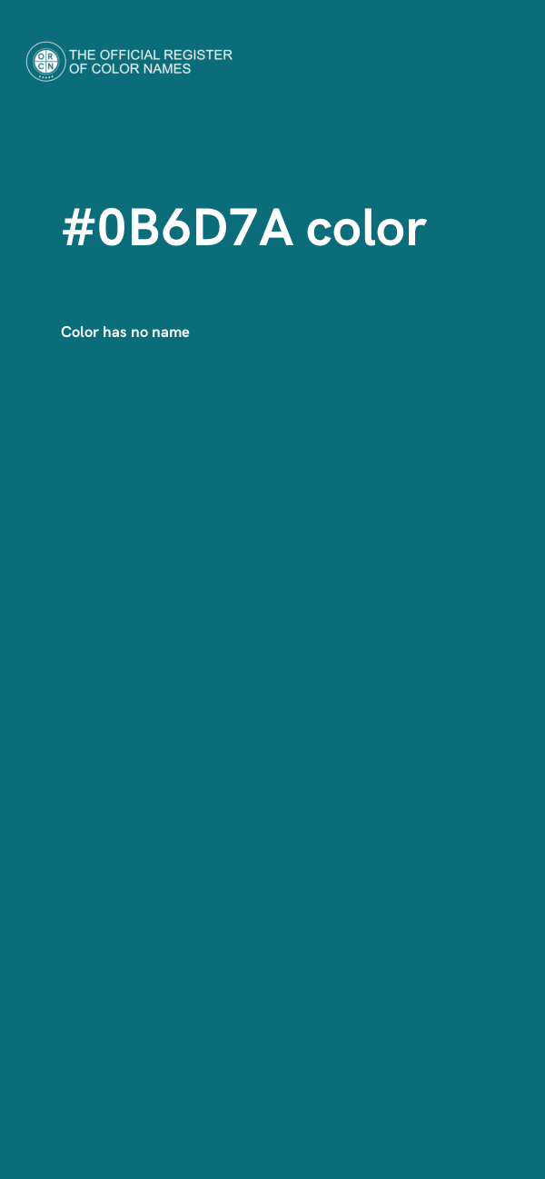 #0B6D7A color image