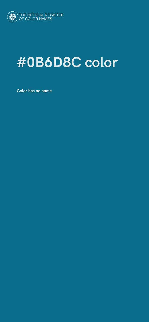 #0B6D8C color image