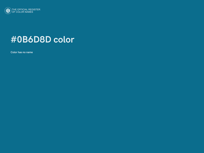 #0B6D8D color image