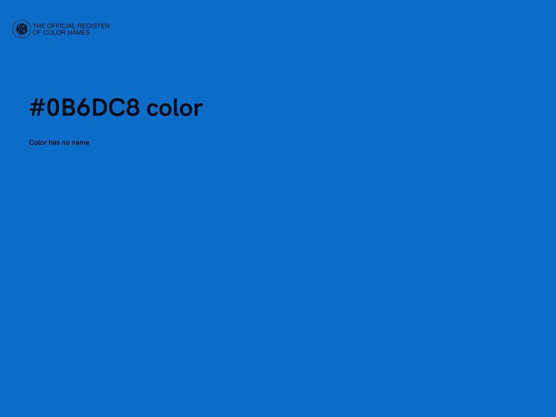 #0B6DC8 color image