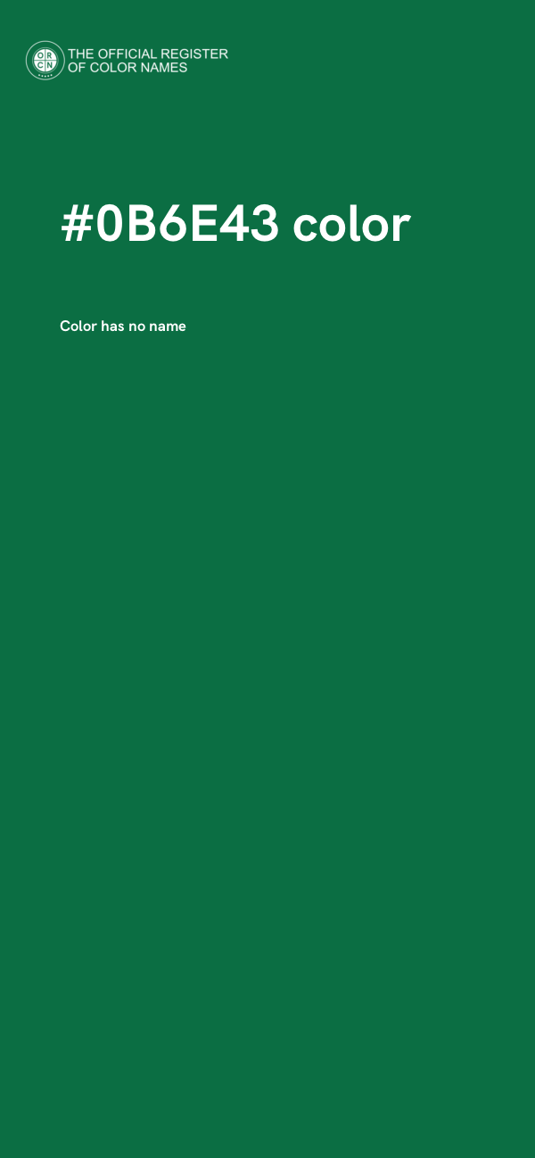 #0B6E43 color image